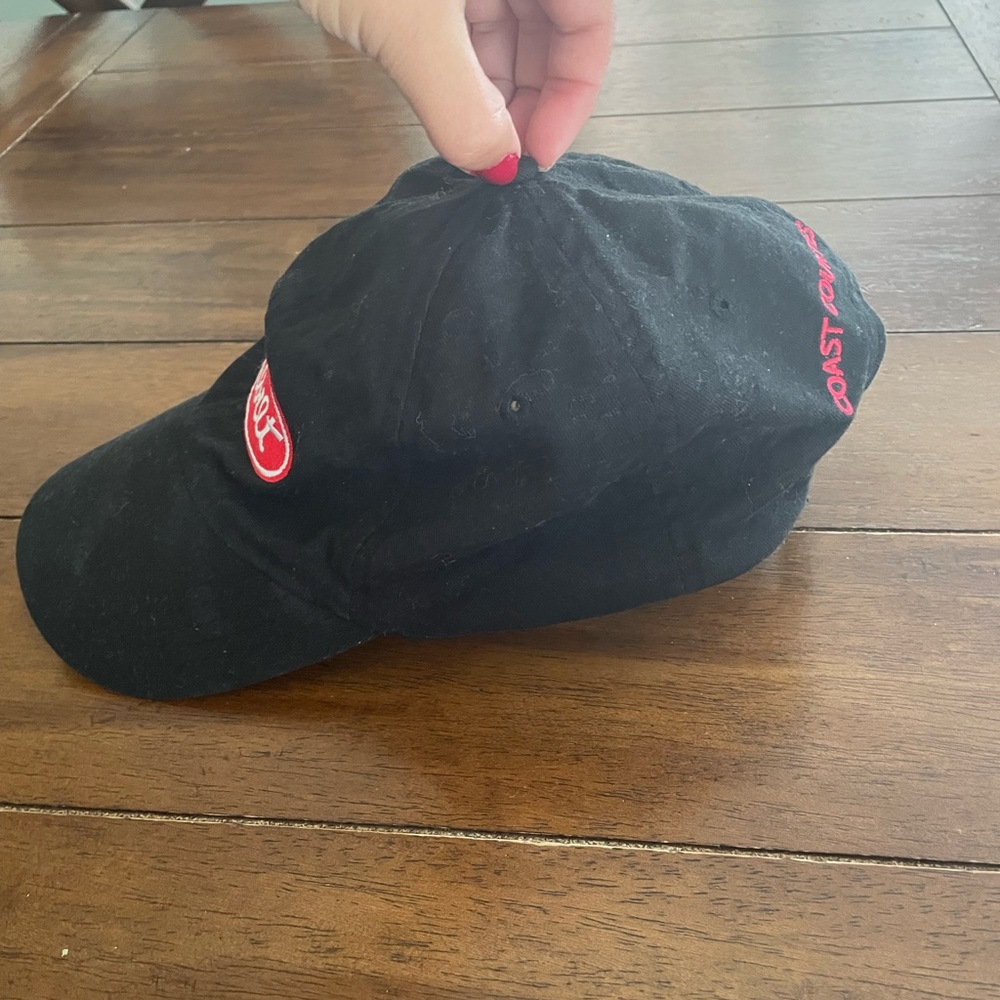 Peterbilt black and red hat